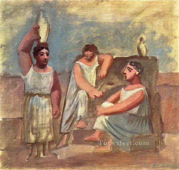 Tres mujeres en la fuente 6 1921 cubista Pablo Picasso Pintura al óleo